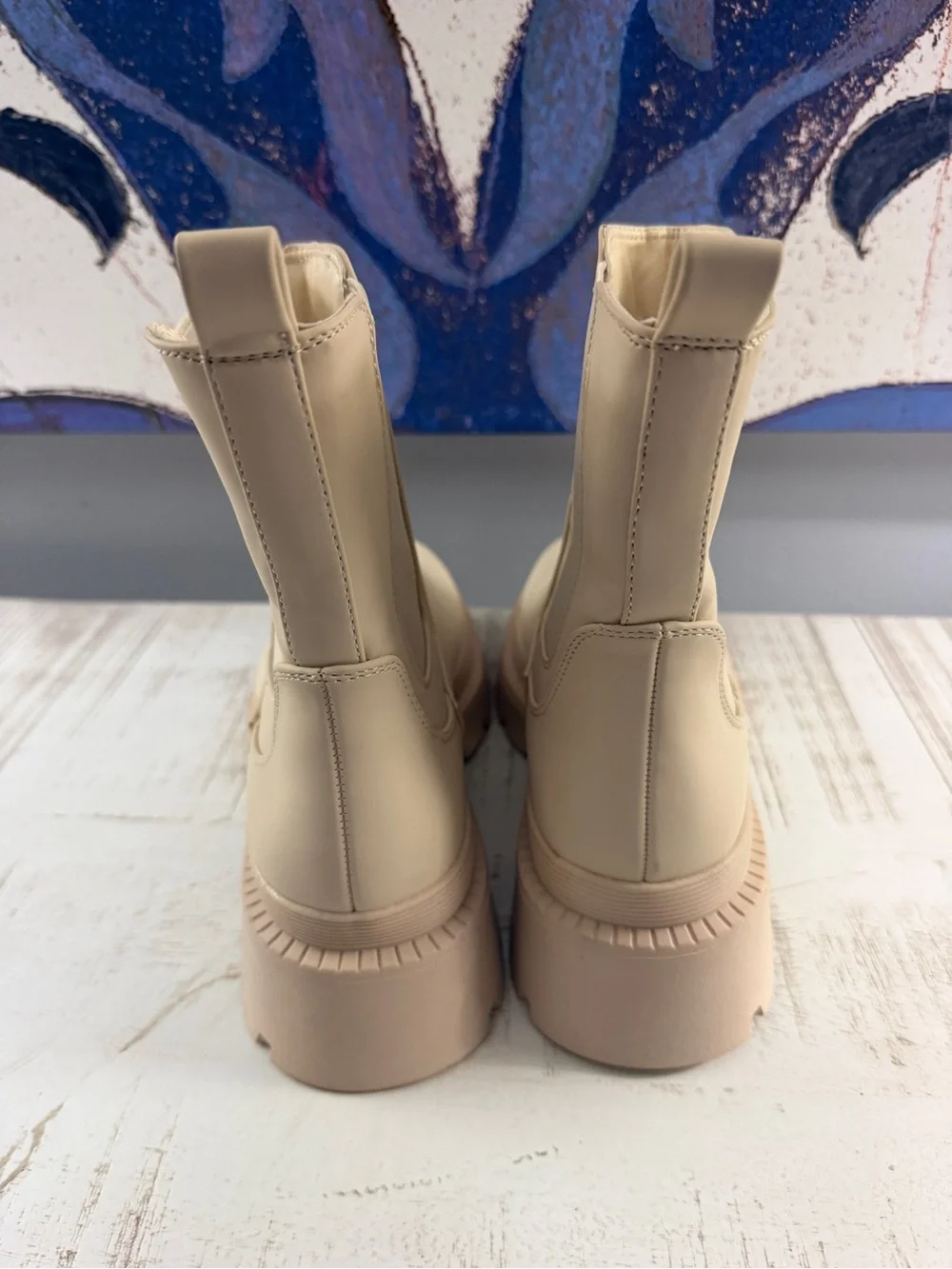 Dream Pairs Women's Neutral Beige Chelsea Ankle Boots